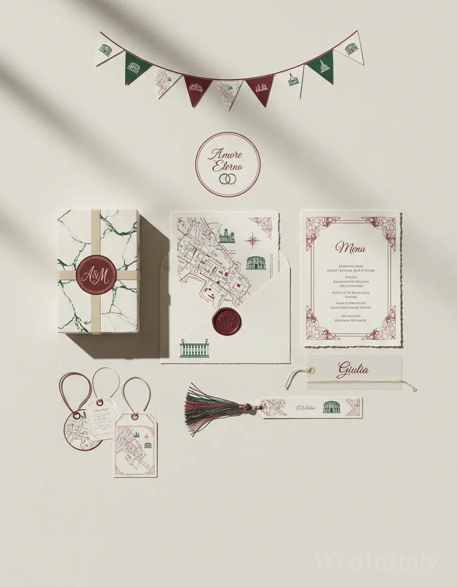 Mappa illustrata — Verona wedding kit