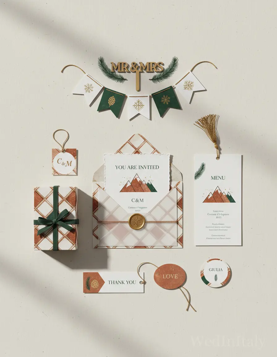 Piastrella — Cortina d'Ampezzo wedding kit