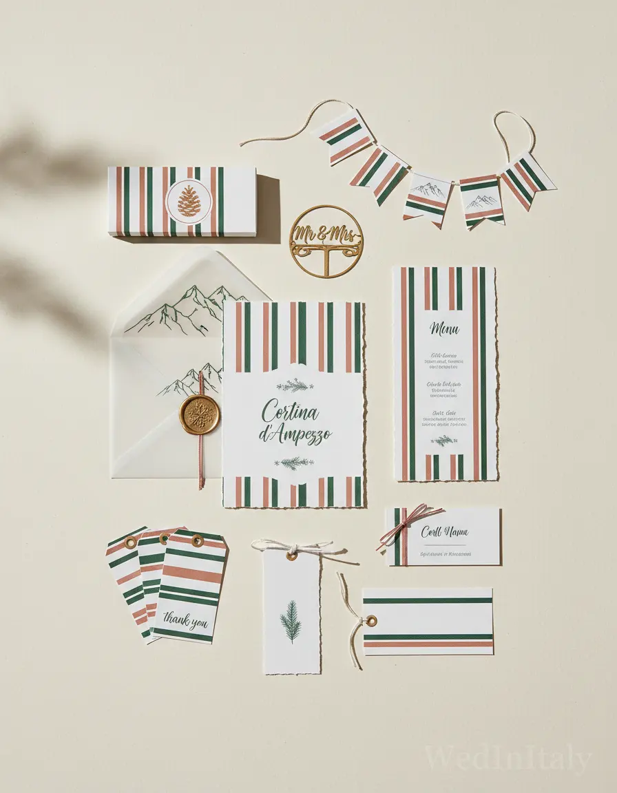 Righe — Cortina d'Ampezzo wedding kit