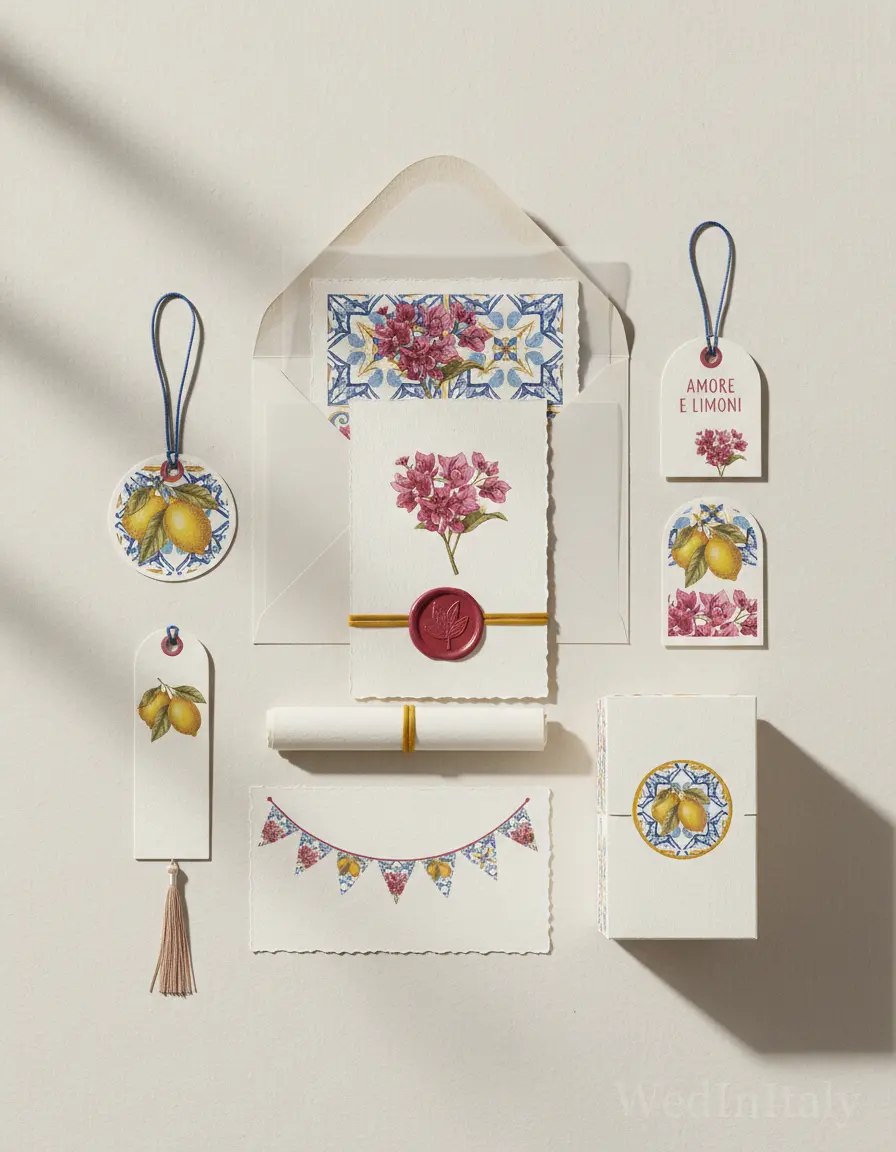 Incisione — Positano wedding kit