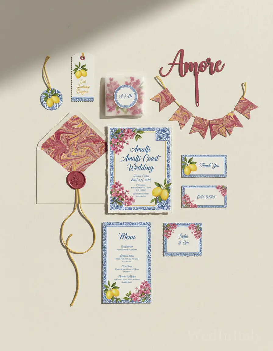 Marmorizzato — Positano wedding kit