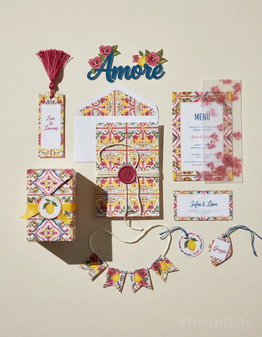 Piastrella — Positano wedding kit