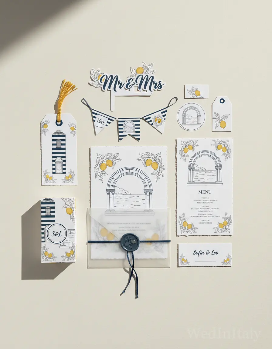 Botanico a linea — Amalfi wedding kit