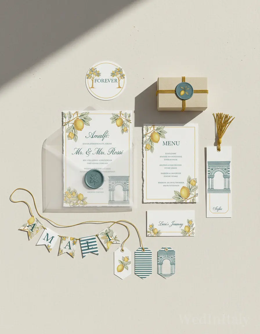 Incisione — Amalfi wedding kit
