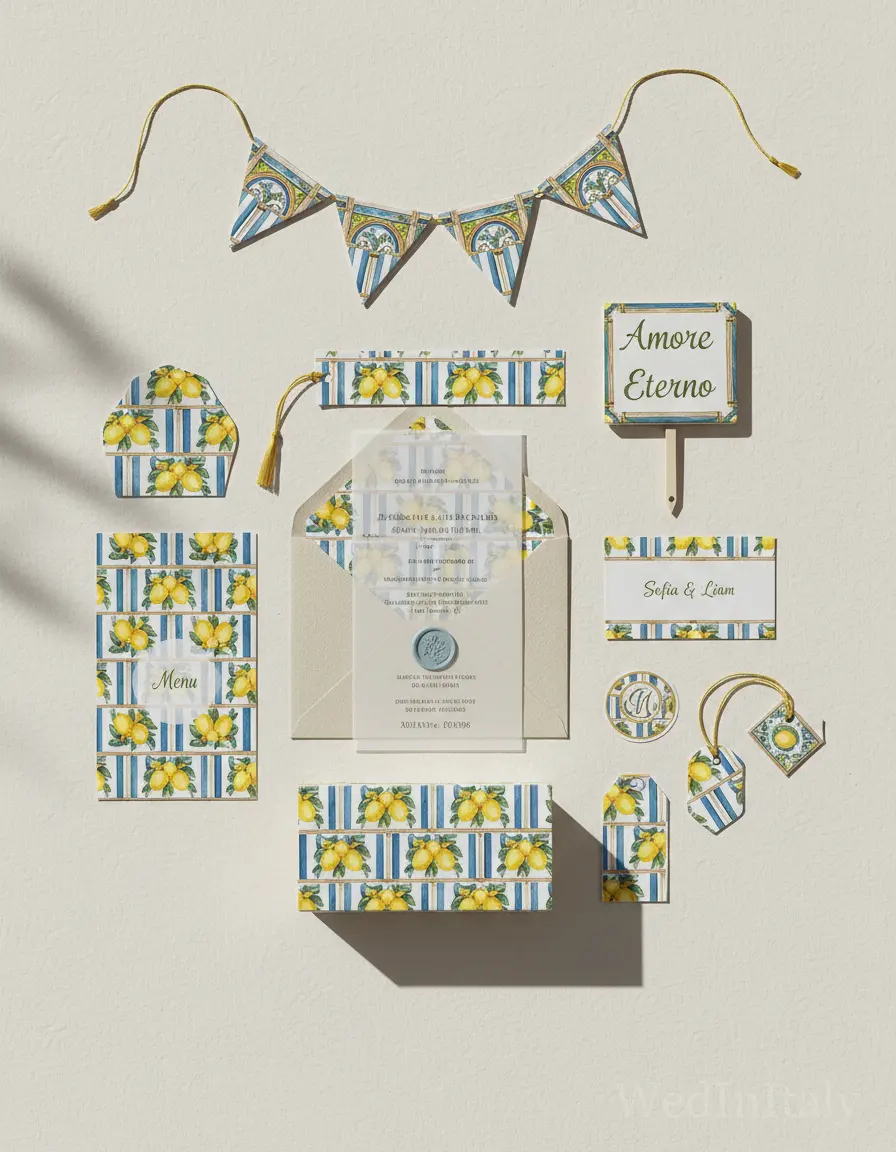 Piastrella — Amalfi wedding kit