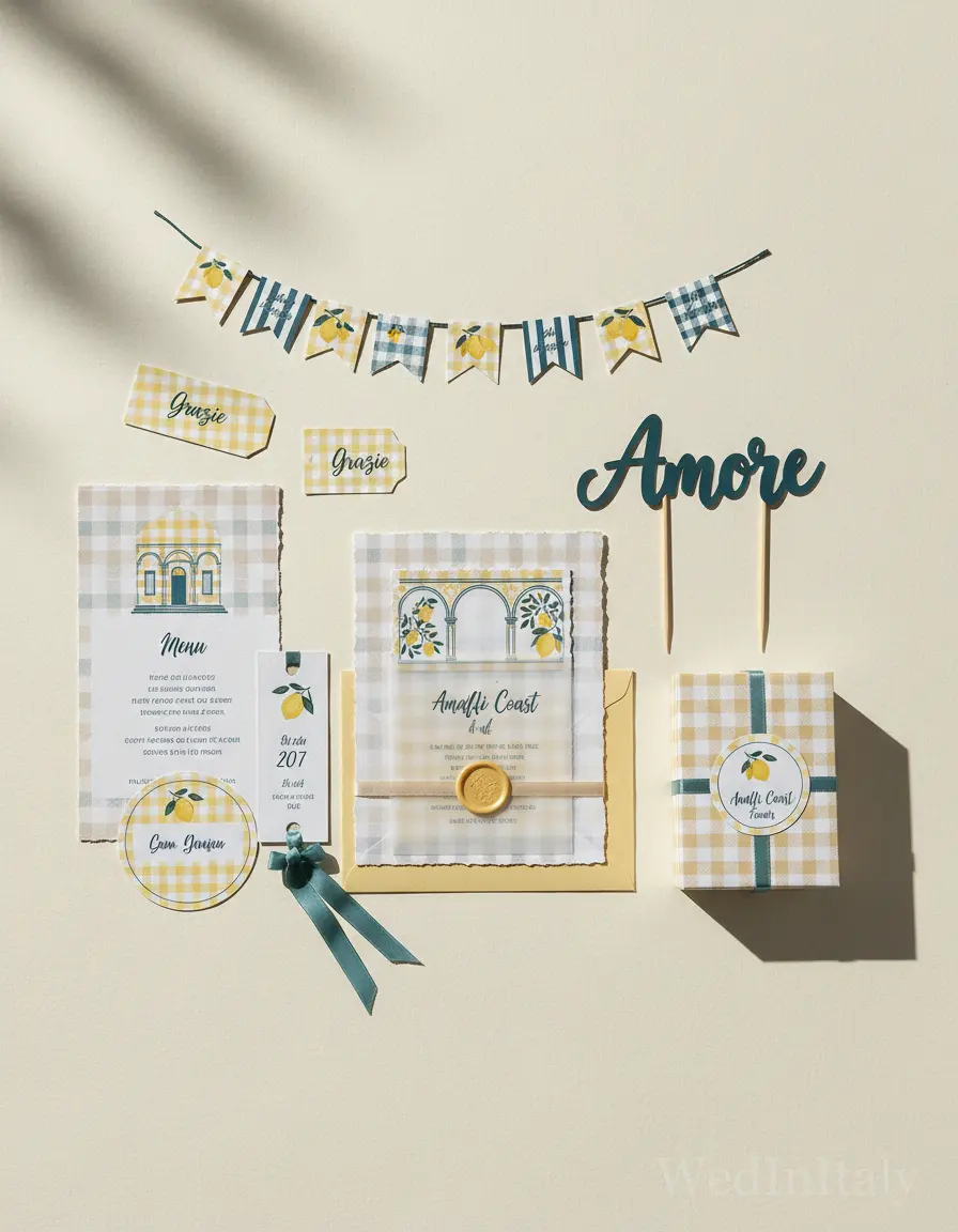 Quadretti — Amalfi wedding kit