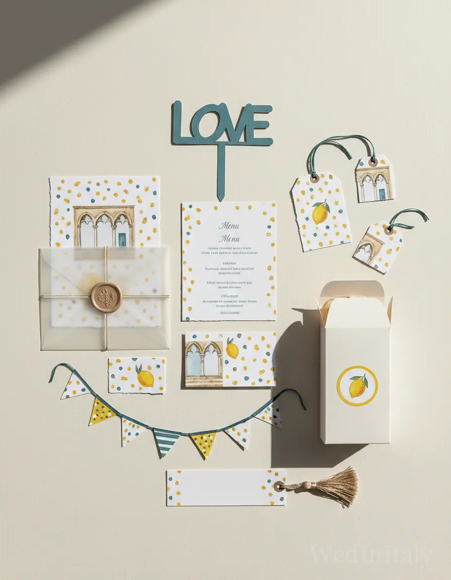Pois dipinti — Amalfi wedding kit