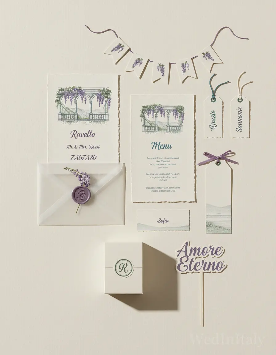 Schizzo a china — Ravello wedding kit