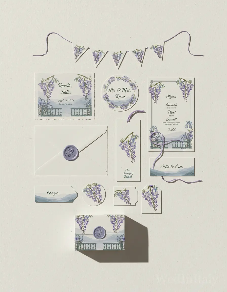 Erbario — Ravello wedding kit