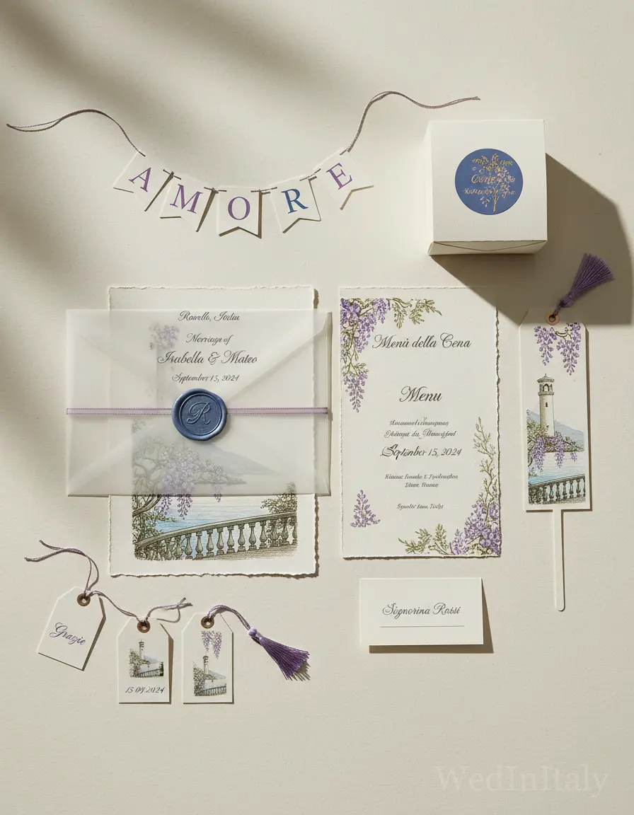 Incisione — Ravello wedding kit