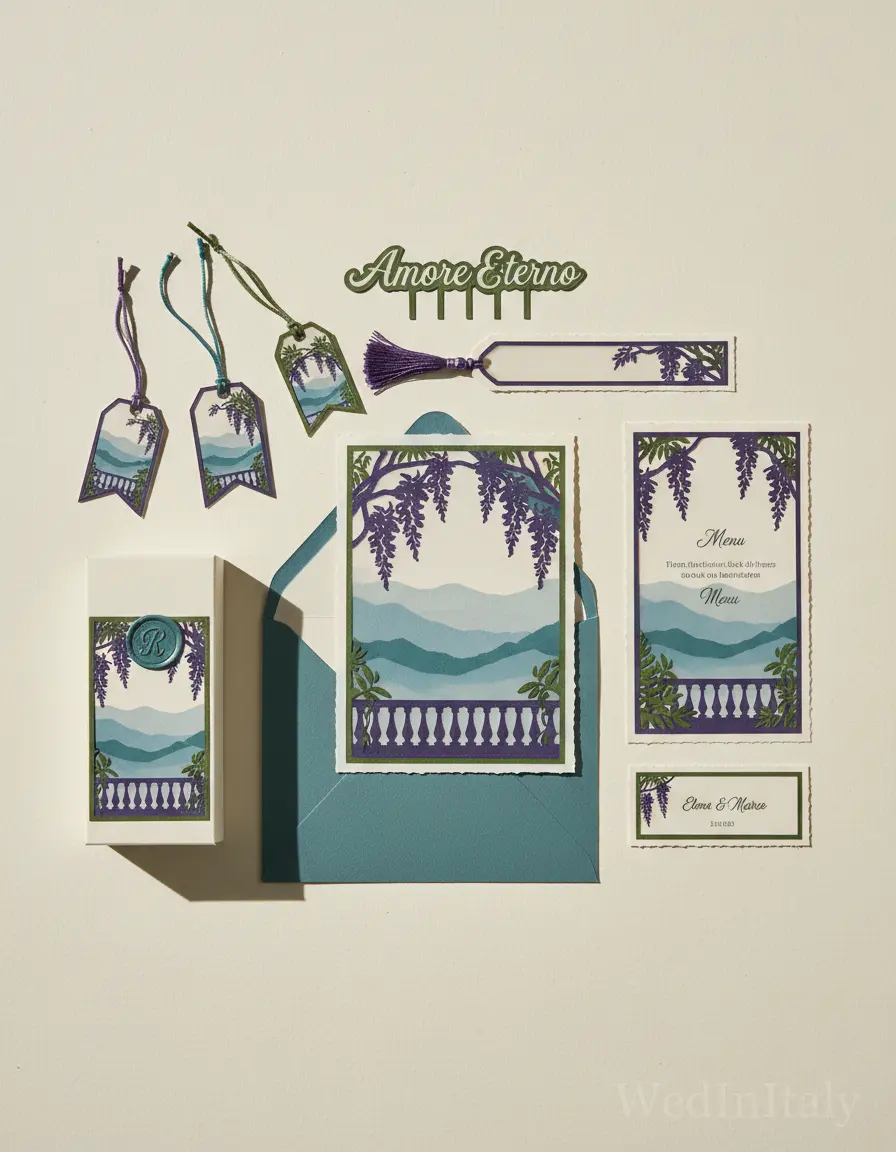 Silhouette ritagliata — Ravello wedding kit