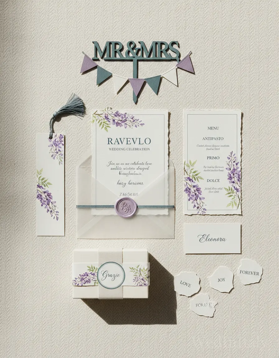 Spina di pesce — Ravello wedding kit