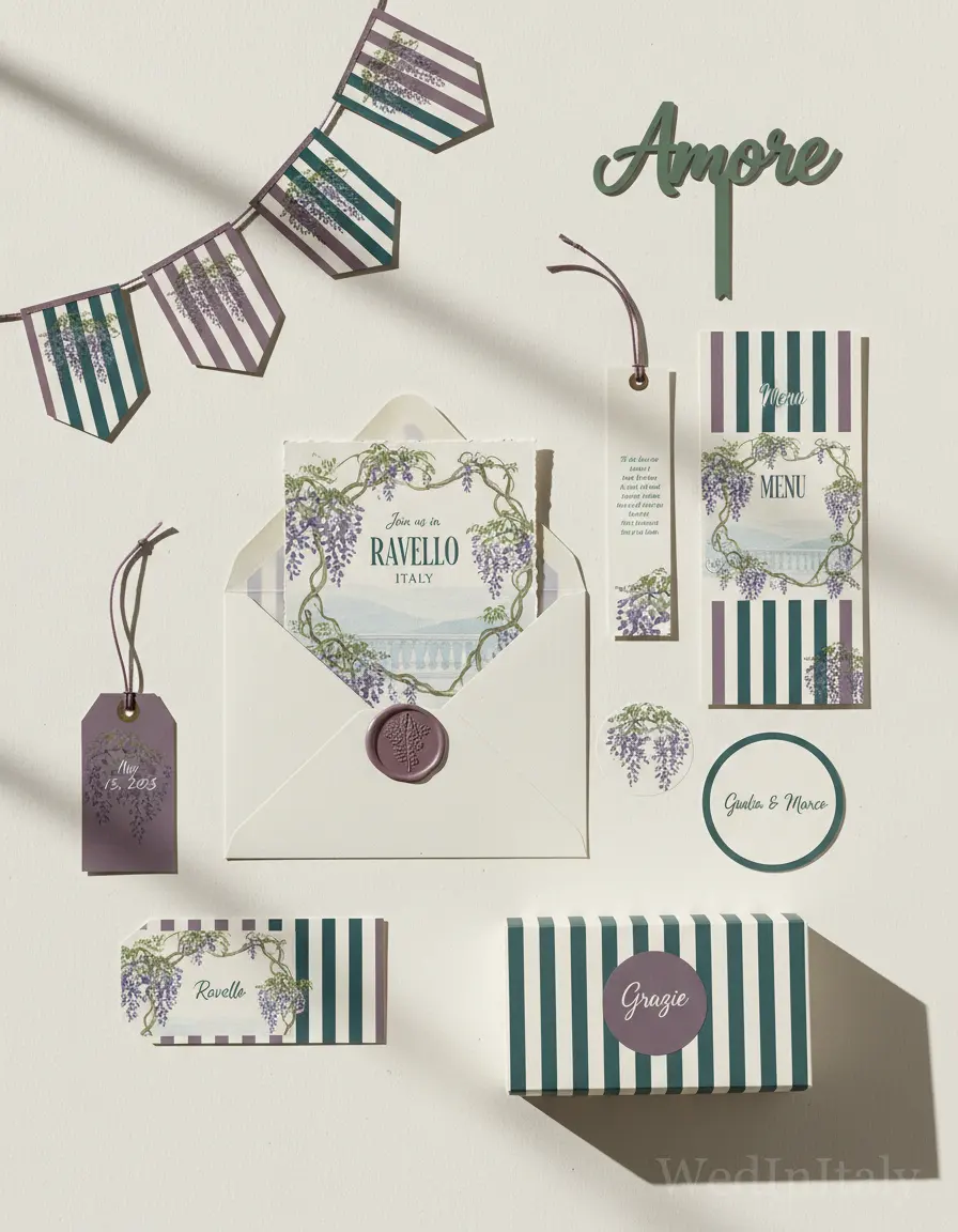 Righe — Ravello wedding kit