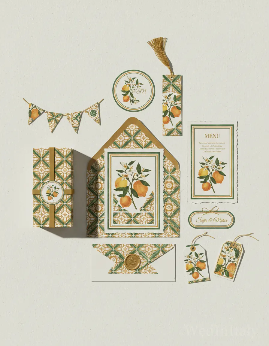 Piastrella — Sorrento wedding kit