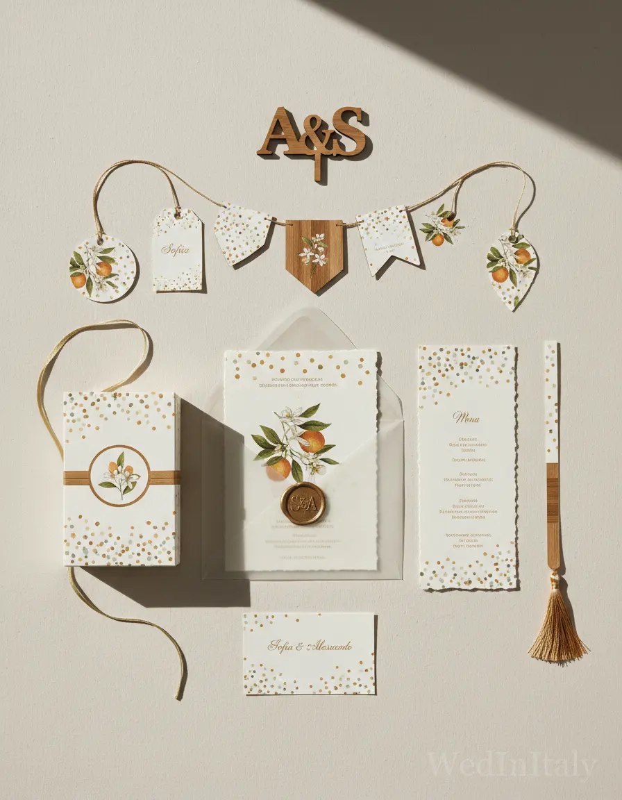 Pois dipinti — Sorrento wedding kit