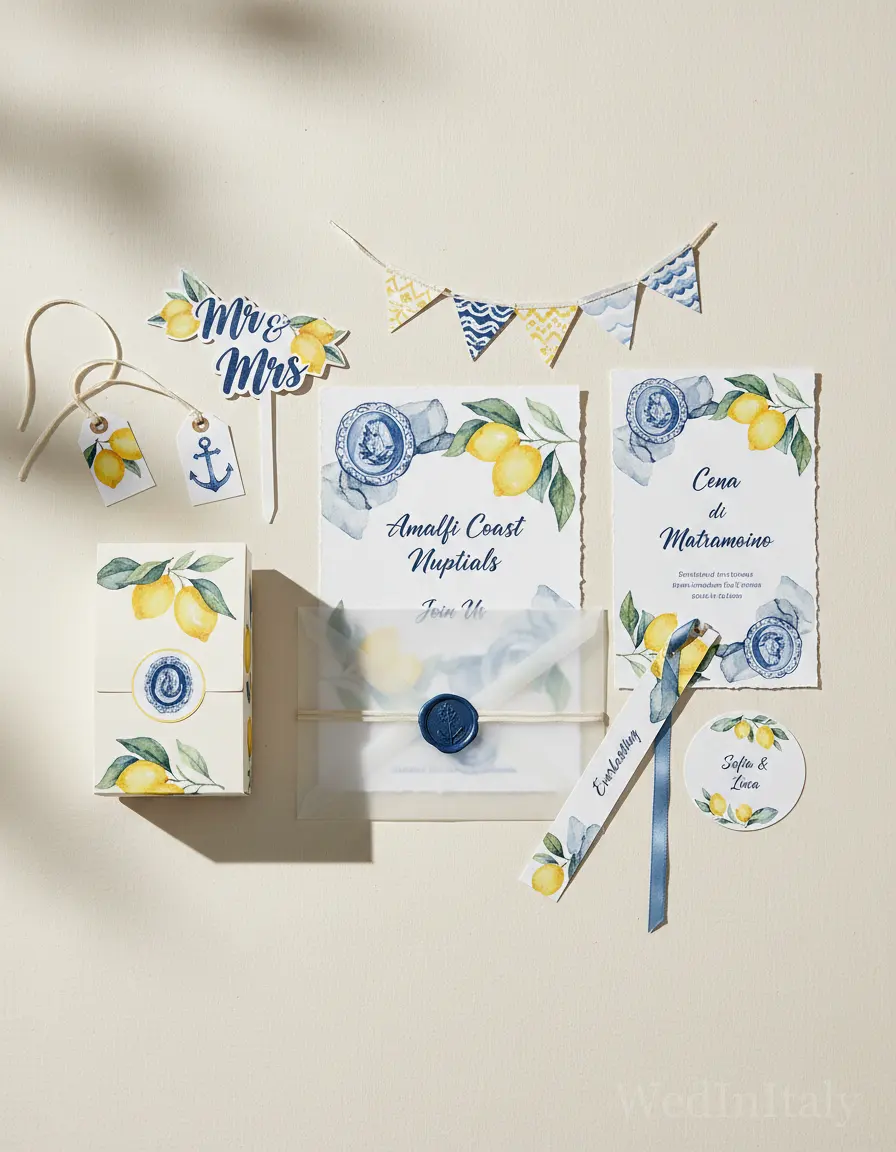 Capri — illustrated wedding kit