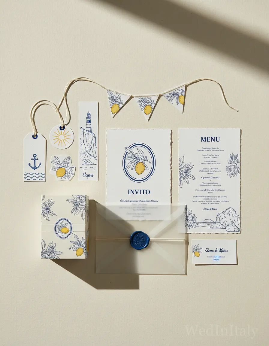 Botanico a linea — Capri wedding kit