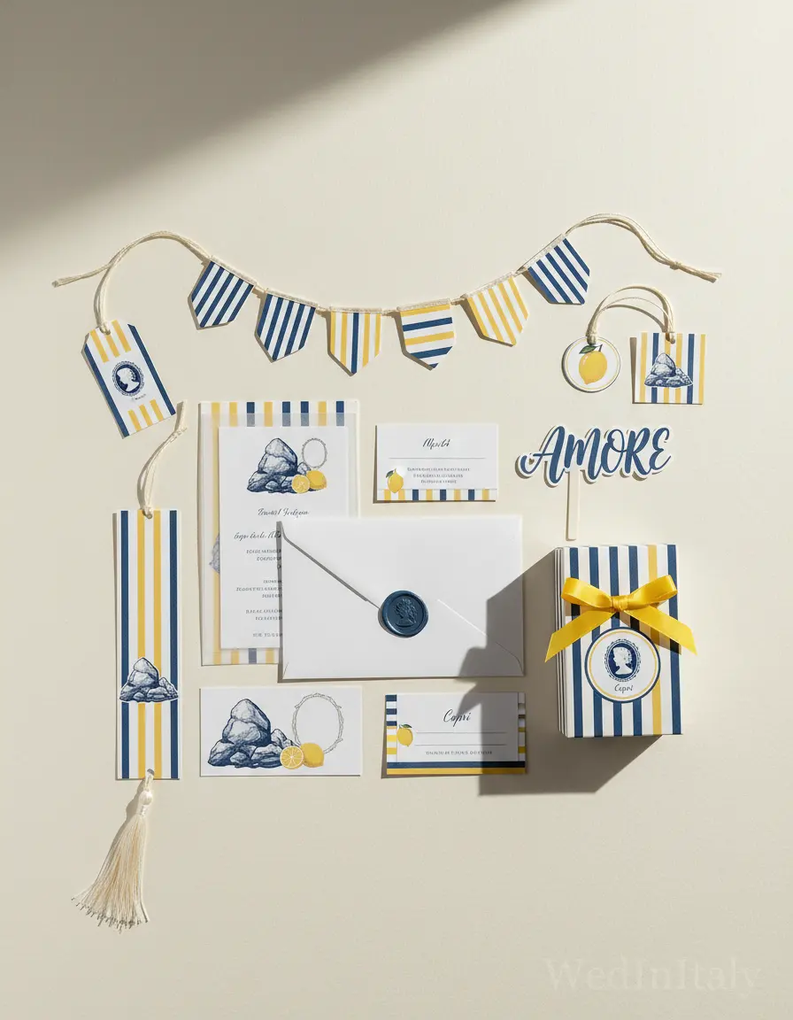 Righe — Capri wedding kit