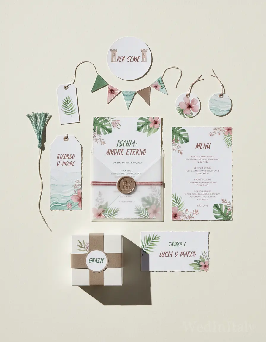 Ischia — illustrated wedding kit