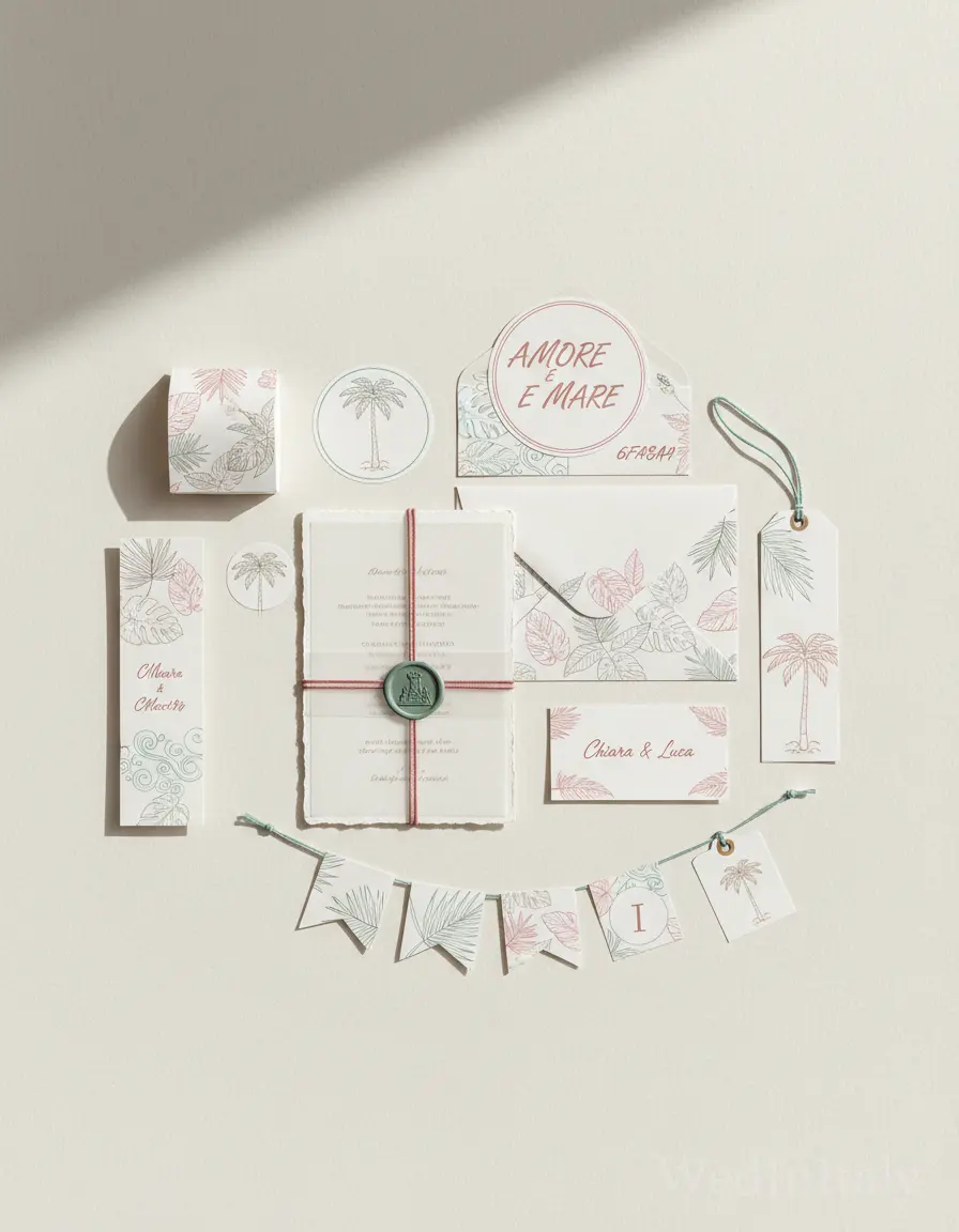 Botanico a linea — Ischia wedding kit