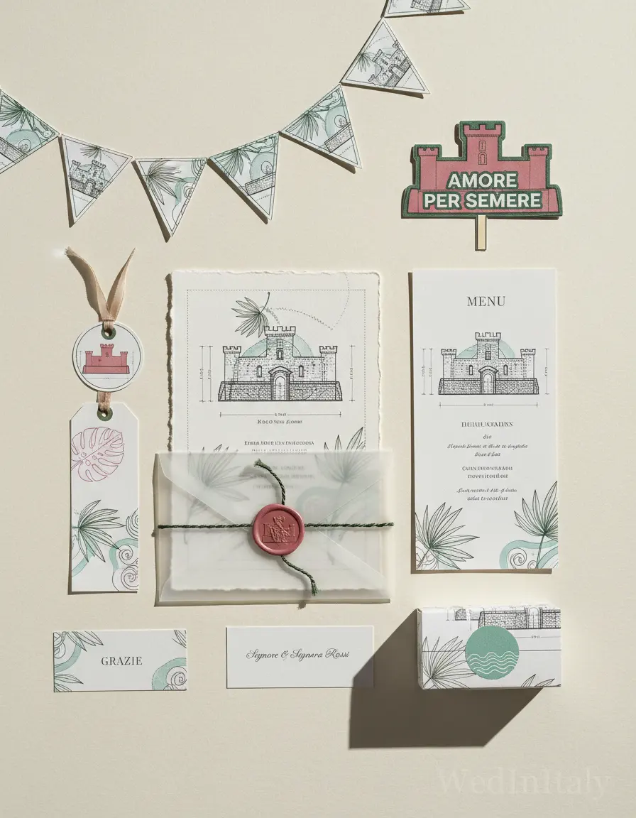 Prospetto architettonico — Ischia wedding kit