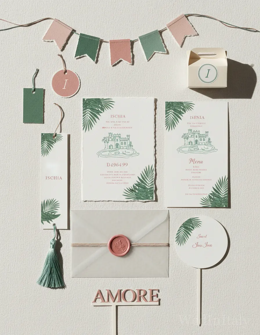 Spina di pesce — Ischia wedding kit