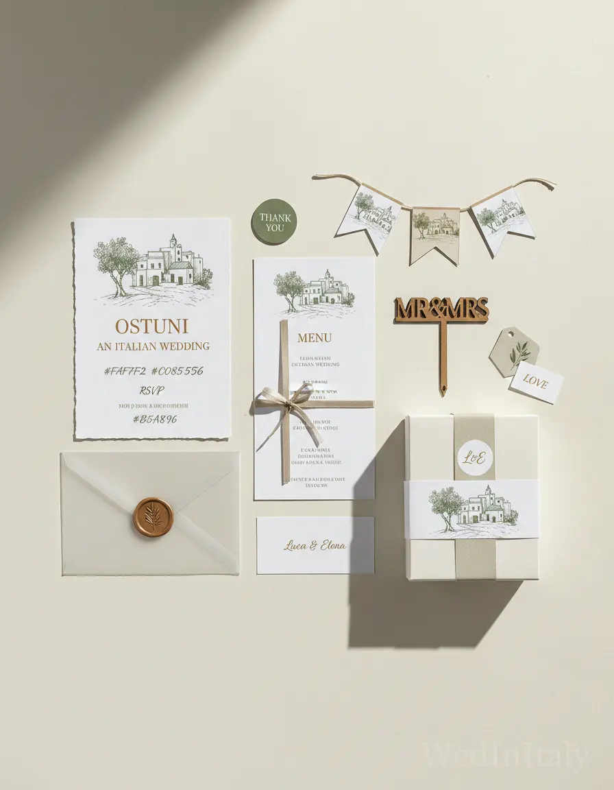 Schizzo a china — Ostuni wedding kit