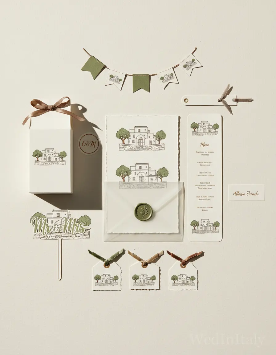 Prospetto architettonico — Ostuni wedding kit