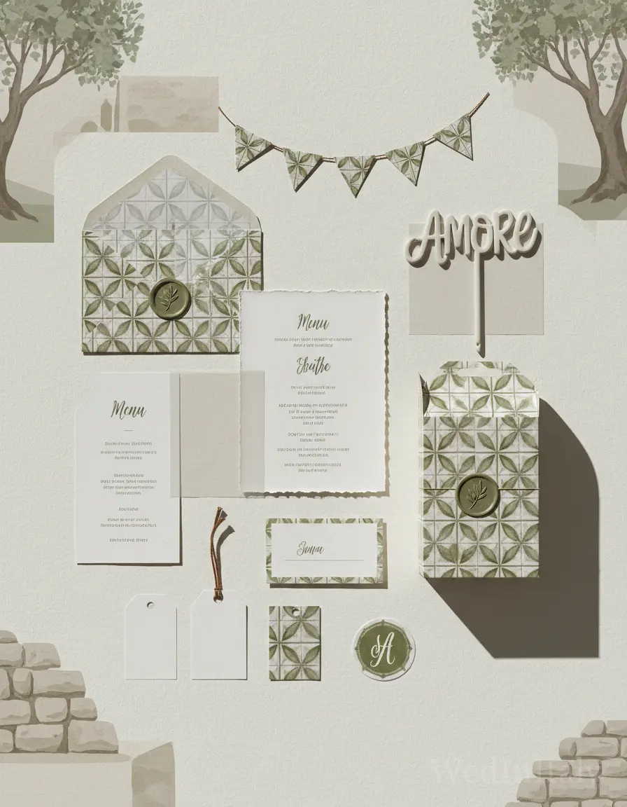 Piastrella — Ostuni wedding kit