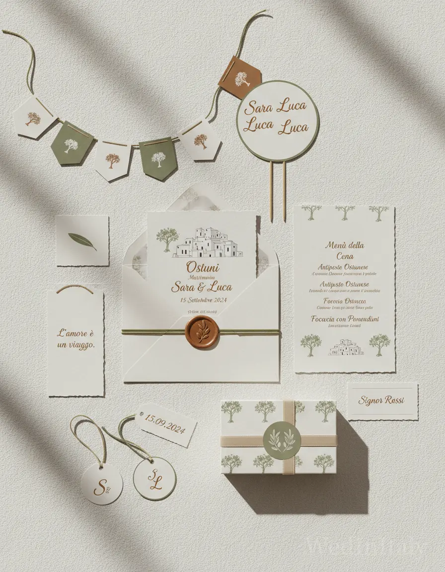 Spina di pesce — Ostuni wedding kit