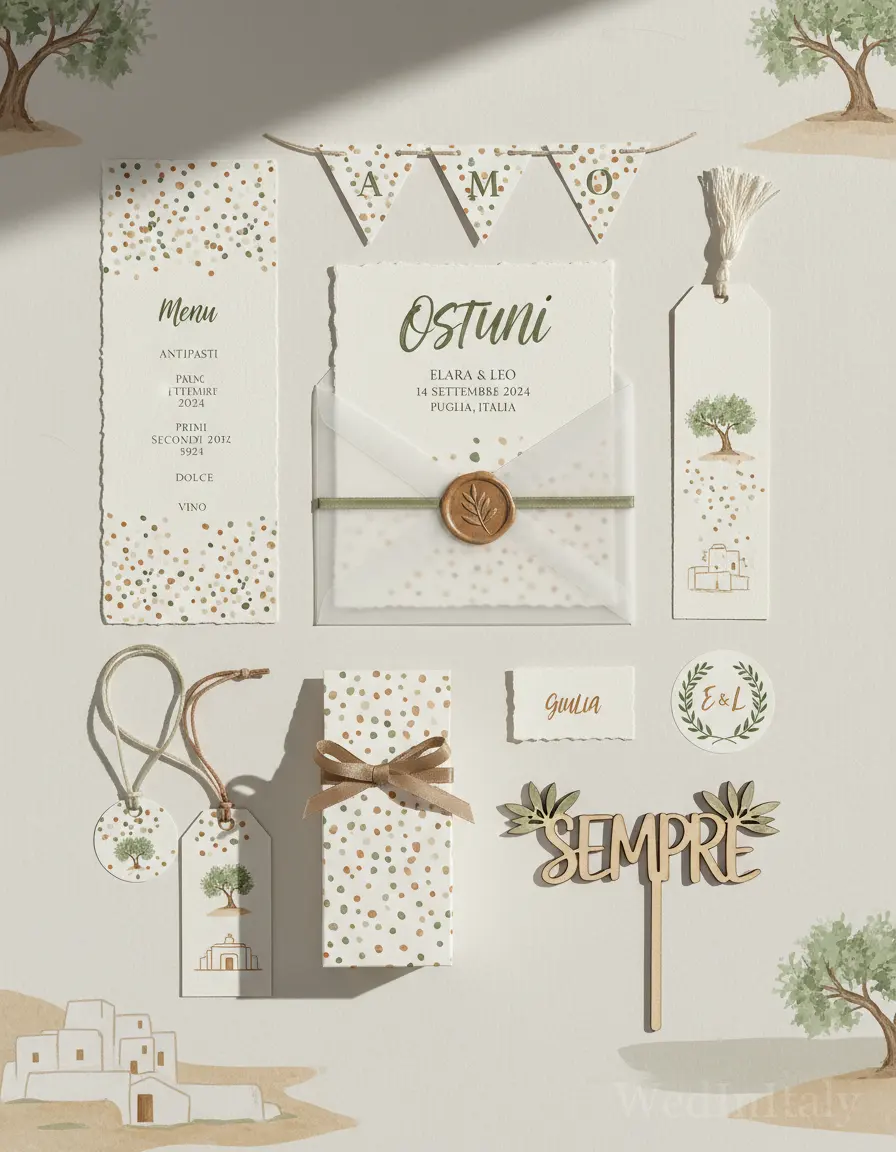 Pois dipinti — Ostuni wedding kit