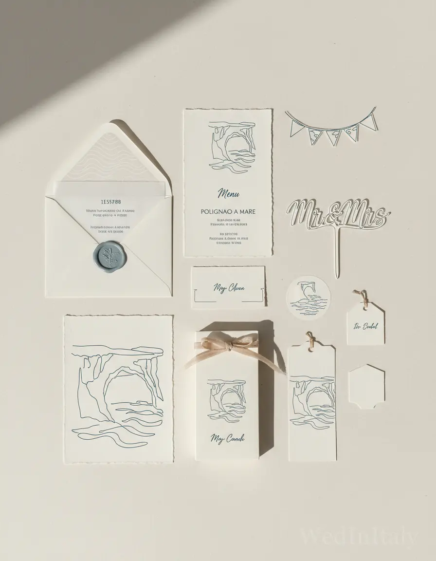 Monolinea — Polignano a Mare wedding kit