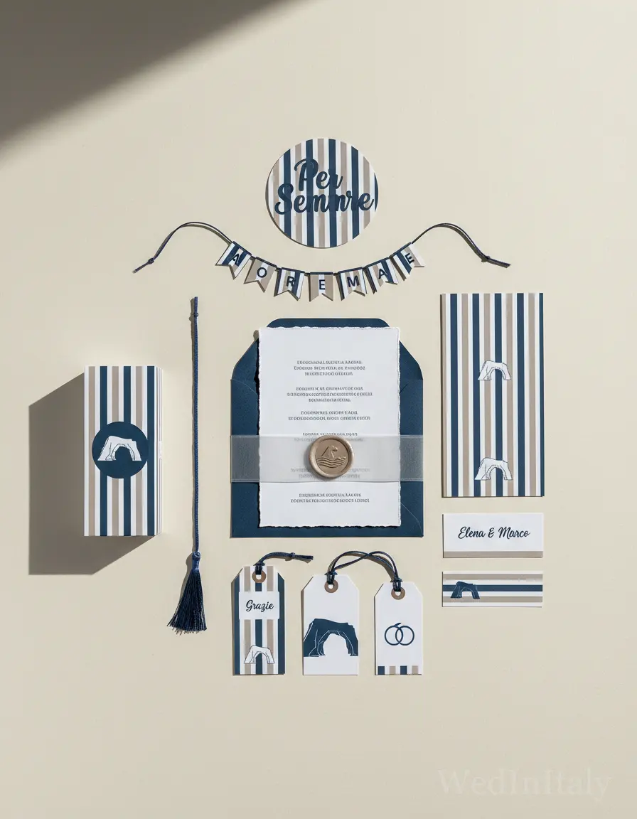 Righe — Polignano a Mare wedding kit