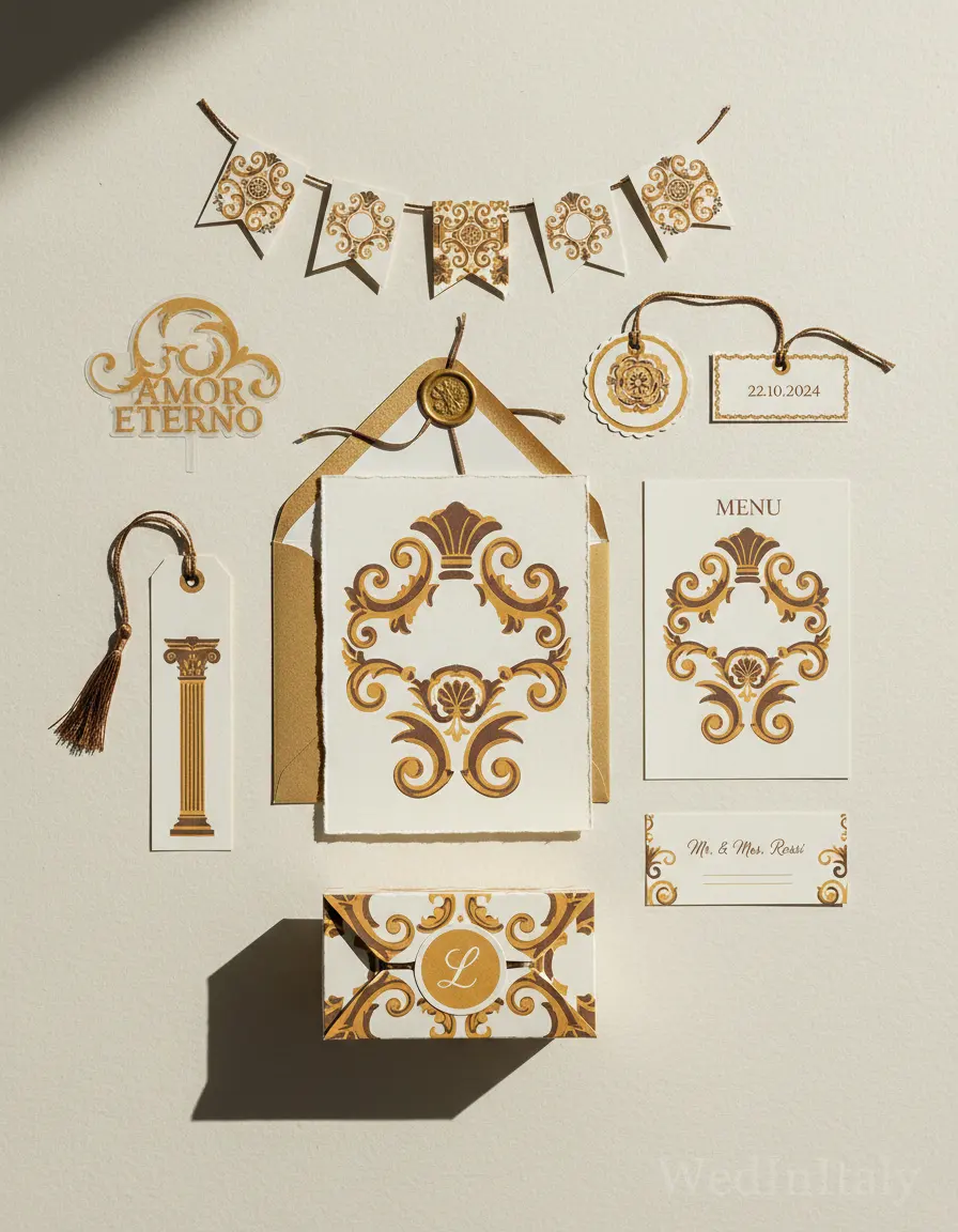 Silhouette ritagliata — Lecce wedding kit
