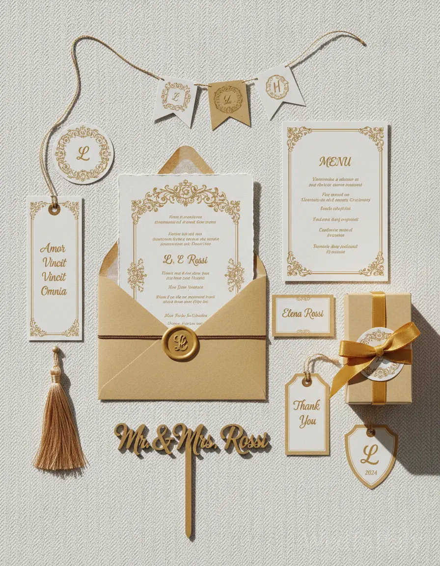 Spina di pesce — Lecce wedding kit