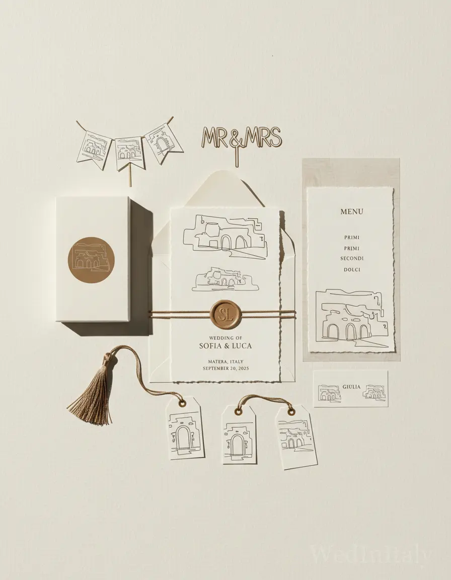 Monolinea — Matera wedding kit