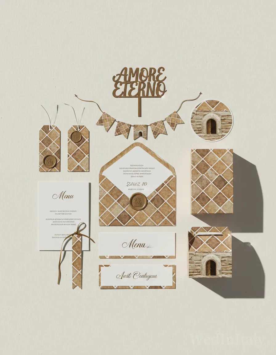 Piastrella — Matera wedding kit
