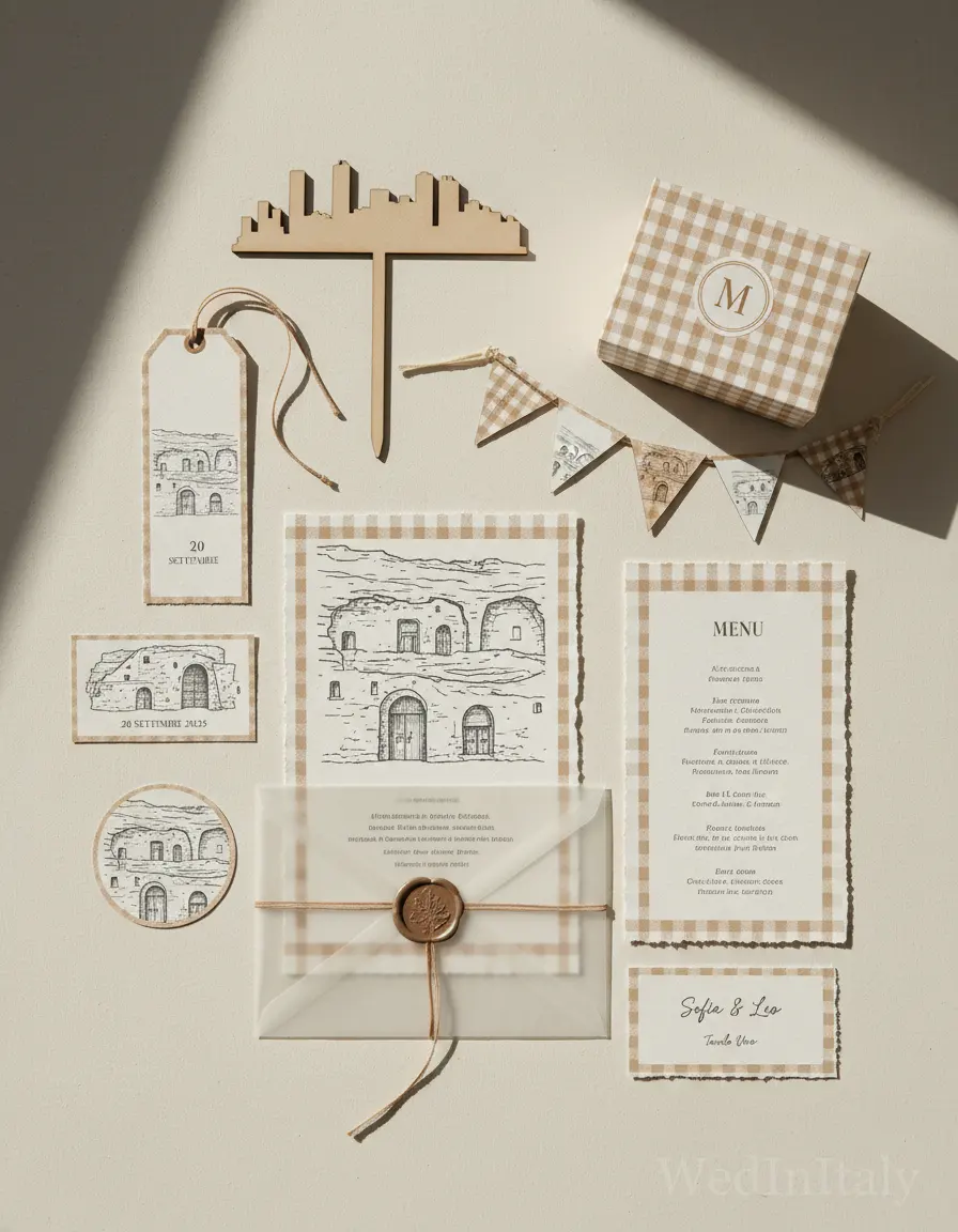 Quadretti — Matera wedding kit