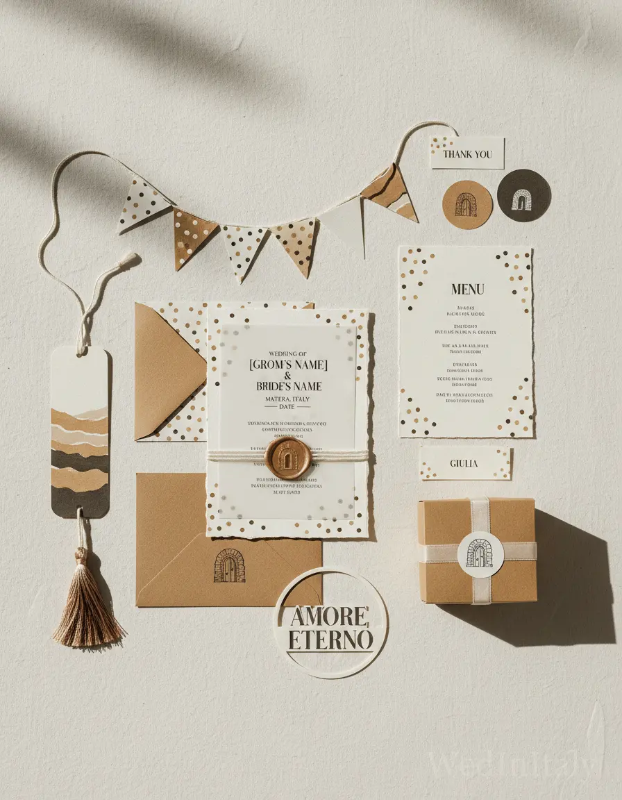 Pois dipinti — Matera wedding kit