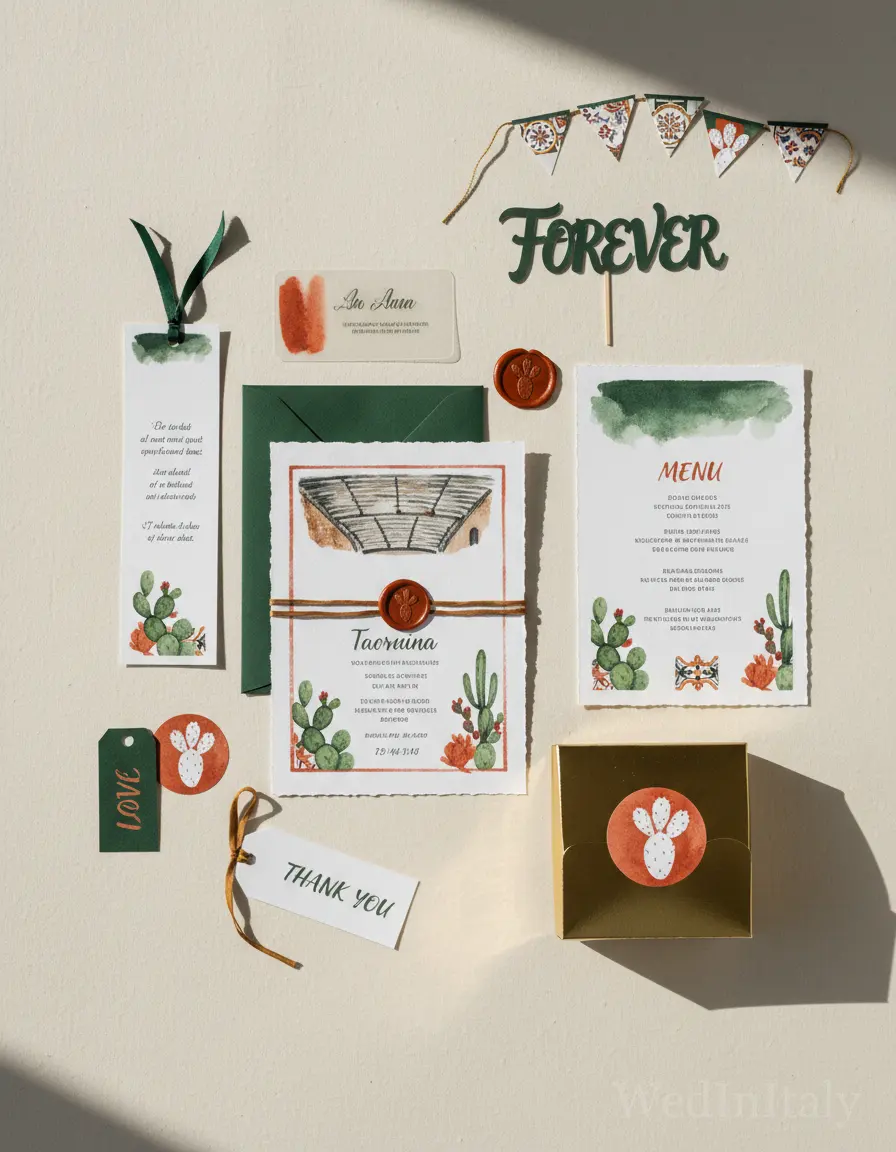 Taormina — illustrated wedding kit