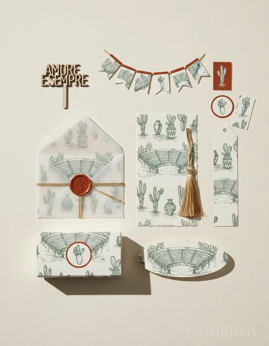 Toile de jouy — Taormina wedding kit
