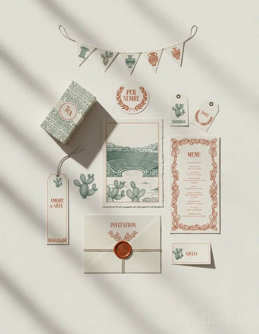 Incisione — Taormina wedding kit