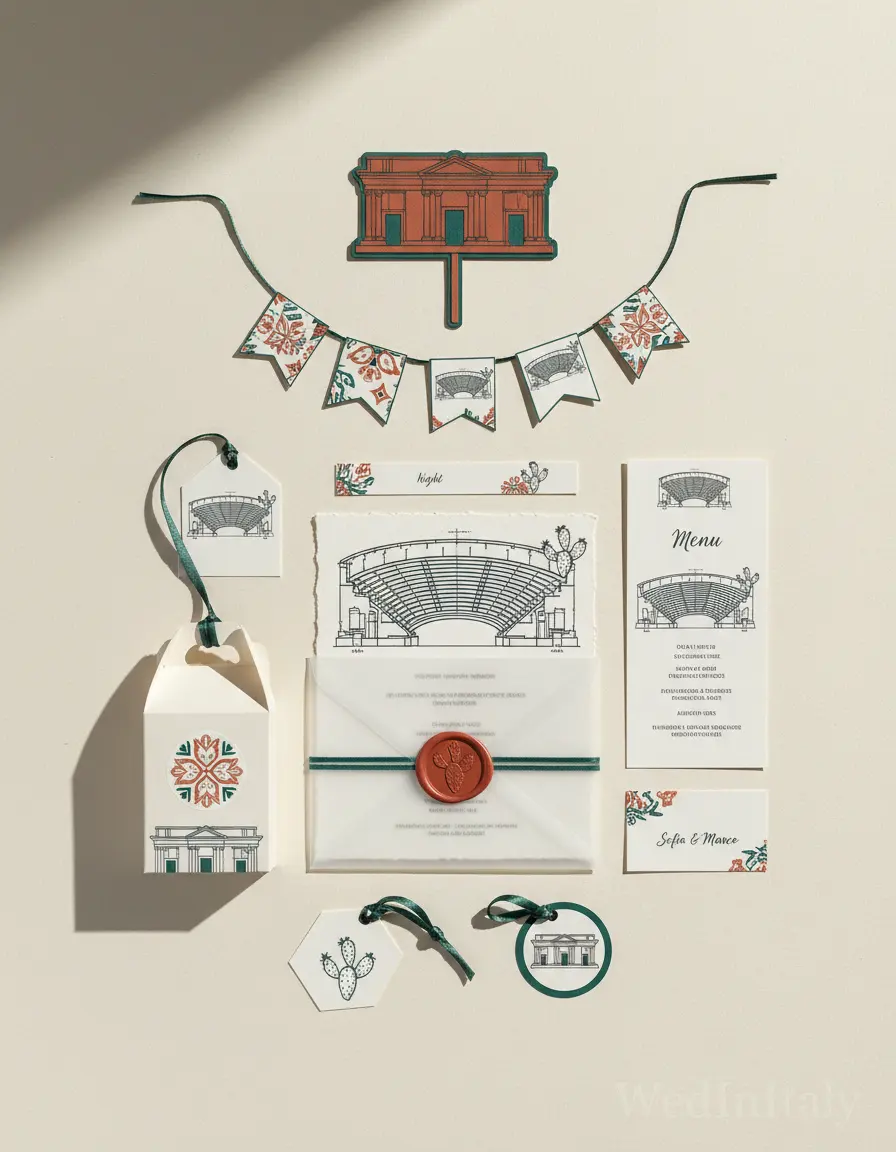 Prospetto architettonico — Taormina wedding kit