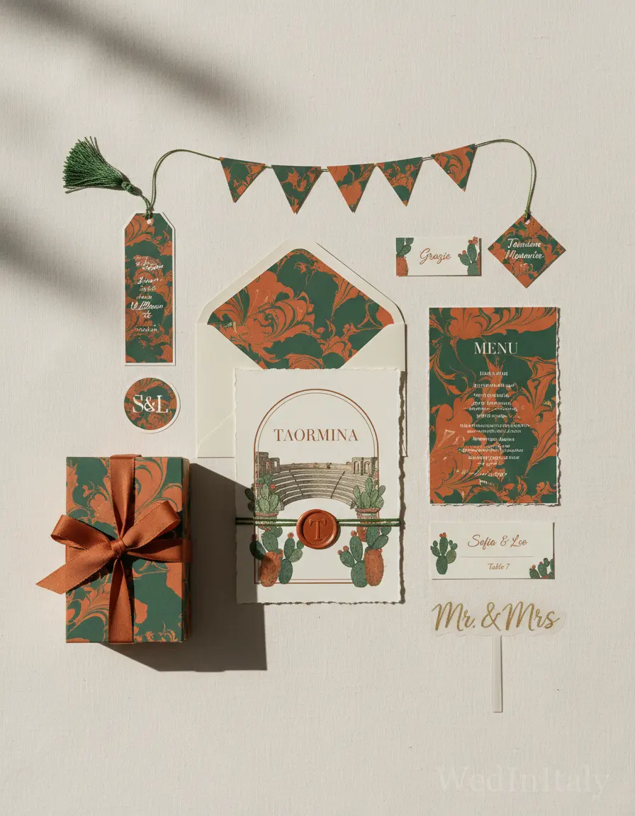 Marmorizzato — Taormina wedding kit