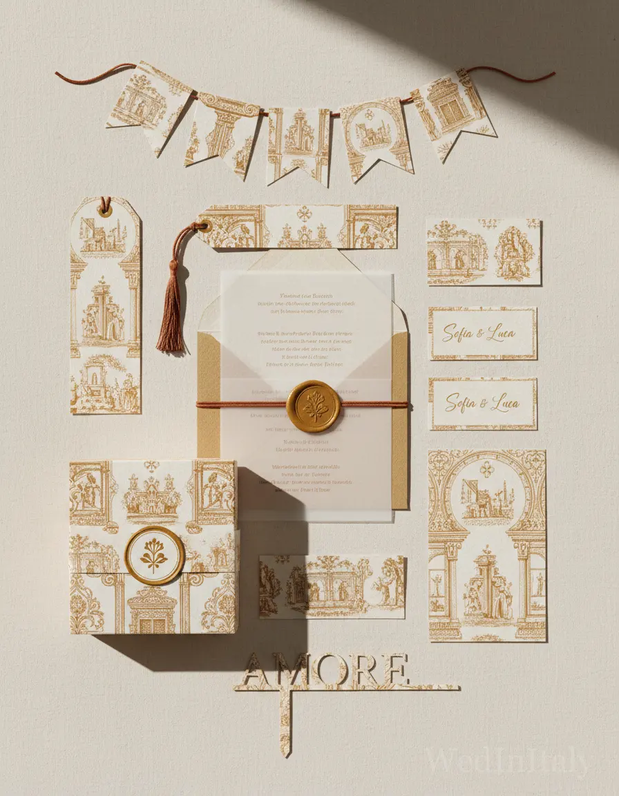 Toile de jouy — Noto wedding kit