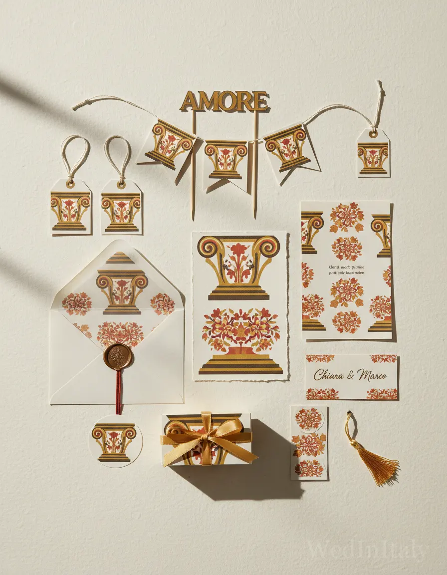 Silhouette ritagliata — Noto wedding kit