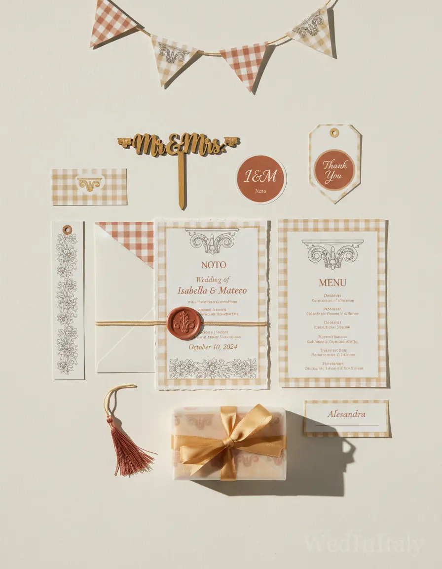 Quadretti — Noto wedding kit