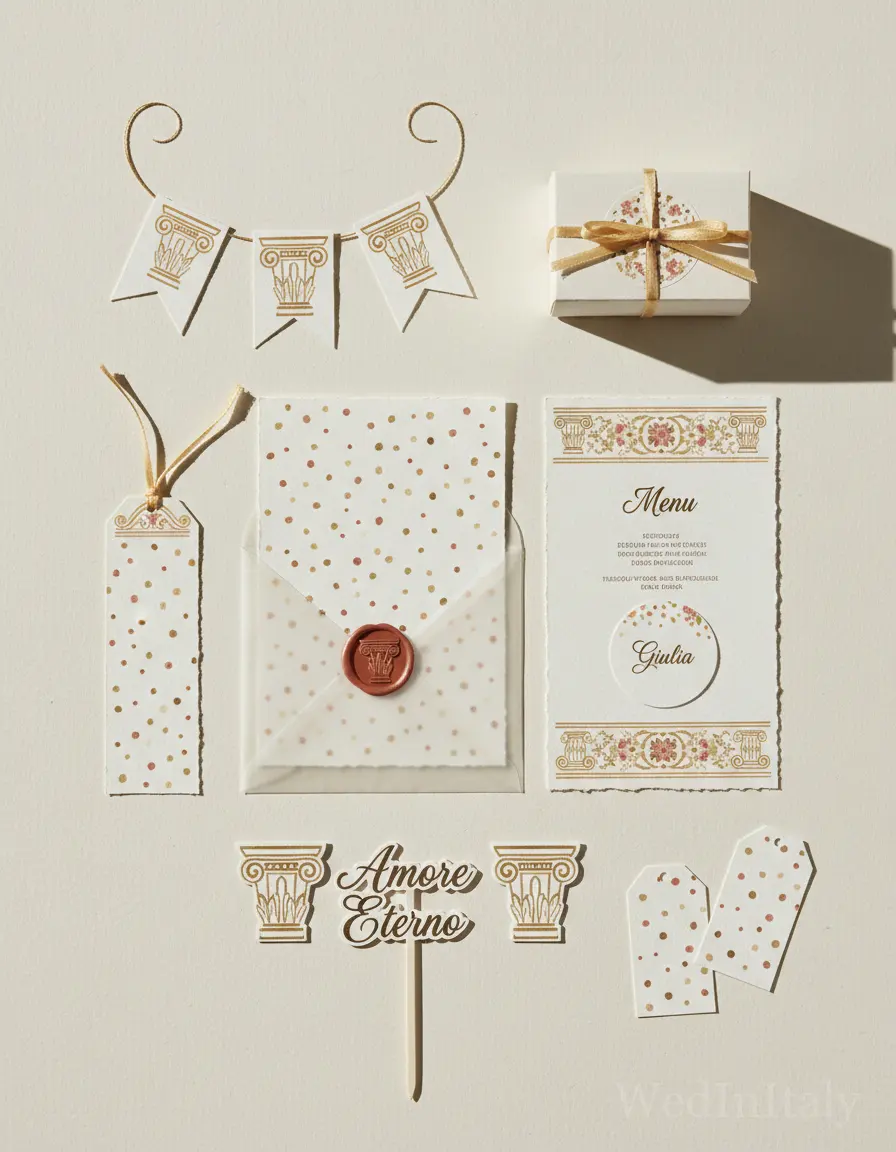 Pois dipinti — Noto wedding kit