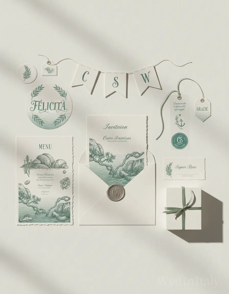 Incisione — Costa Smeralda wedding kit