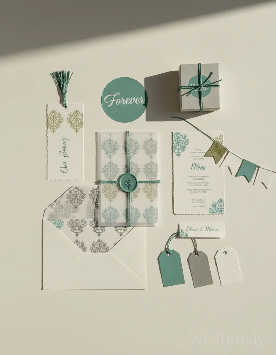 Damascato — Costa Smeralda wedding kit